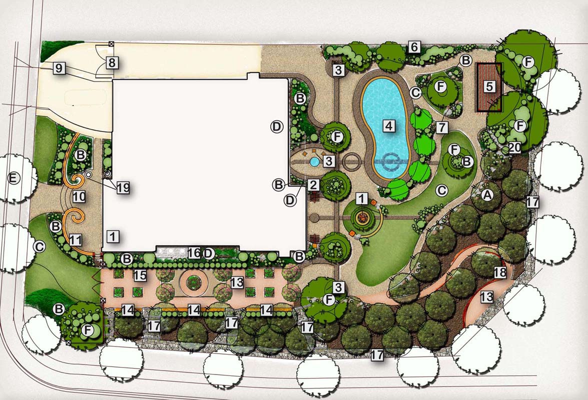 Professional landscape design services transforming a residential outdoor space