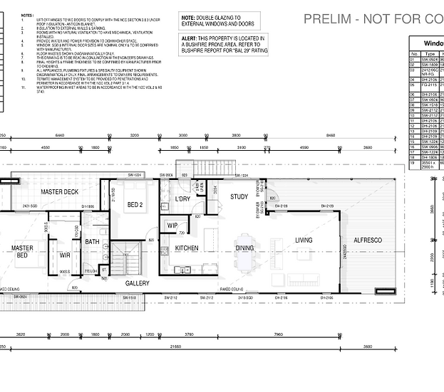 AutoCAD permit drawing created through architectural drafting services