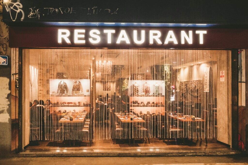 Facade of a Restaurant