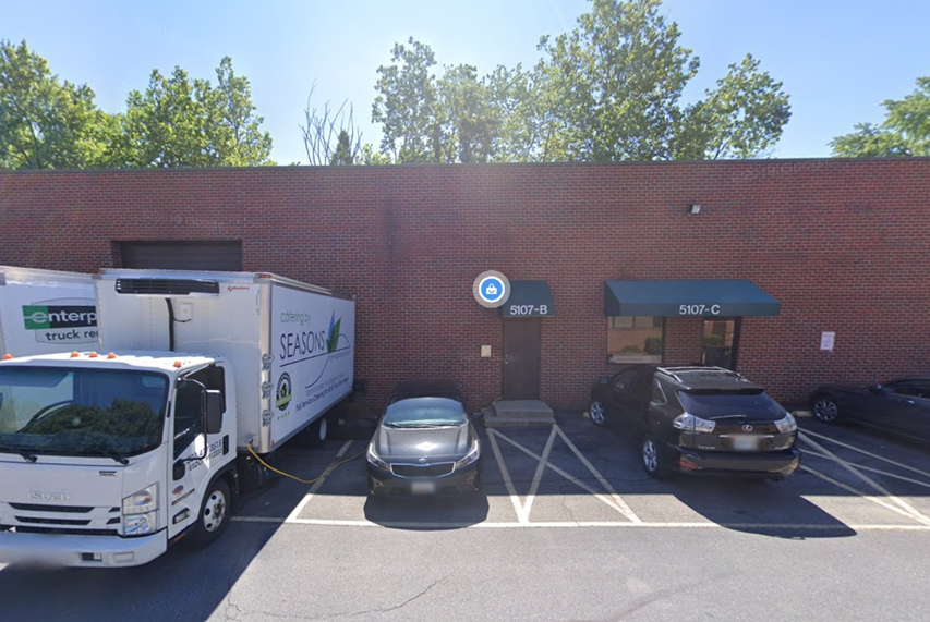 Warehouse to sign shop commercial change-of-use permit drawings in College Park, Maryland