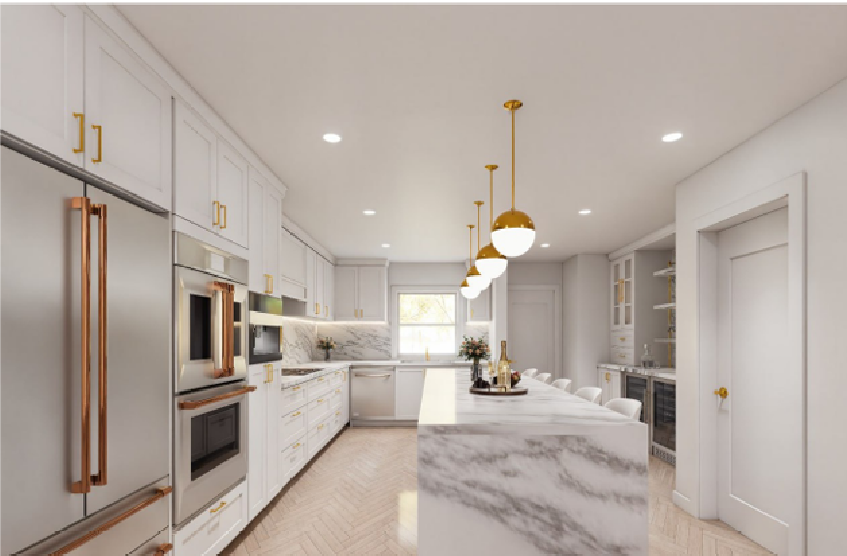 Custom Cabinetry and Drop Ceiling Architecture 3D Rendering Fort Lauderdale