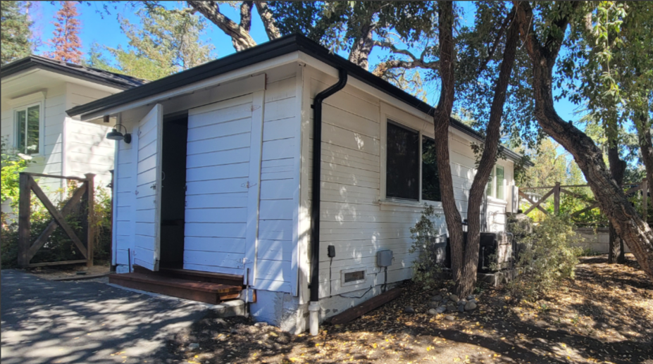 Residential garage structural portal framing and roof extension permit drawings in Alamo, California